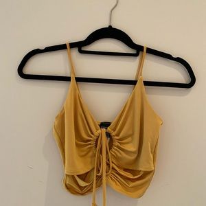 Forever 21 gold crop top